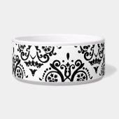 白黒ダマスクエレガント ボウル (右)