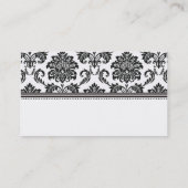 白黒ダマスクサンキューカード 名刺 (裏面)