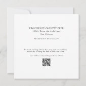 白黒ダマスクスクエア結婚ズ 招待状 (裏面)