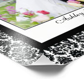 白黒ダマスクテンプレート撮影プリント フォトプリント (角)