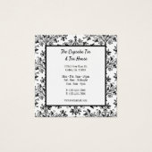 白黒ダマスクパタカスタムーン割引カード (正面)