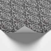 白黒ダマスクパターン ラッピングペーパー (角)