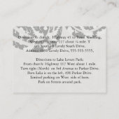 白黒ダマスクファンキーパターン エンクロージャーカード (裏面)