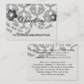 白黒ダマスクファンキーパターン エンクロージャーカード (正面/裏面)