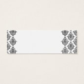白黒ダマスクフローラ結婚式の引き出物ラベル (裏面)