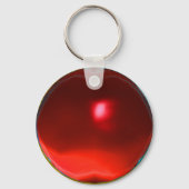 白黒ダマスクフローラ赤ストライプ キーホルダー (裏面)