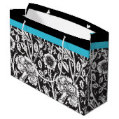 白黒ダマスク抱き枕 ラージペーパーバッグ (裏面アングル)