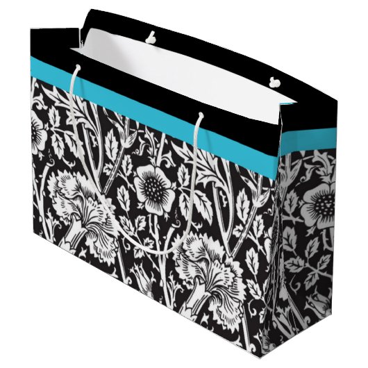 白黒ダマスク抱き枕 ラージペーパーバッグ (裏面アングル)