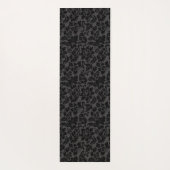 白黒ダマスク模様 ヨガマット (裏面)