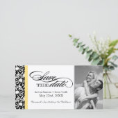 白黒ダマスク織の保存日付 セーブザデート (スタンド正面)