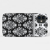 白黒ダマスク織のiPhone 5の箱 Case-Mate iPhoneケース (裏面(横))