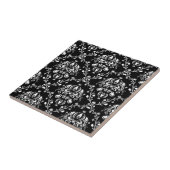 白黒ダマスク織 タイル (側面)