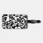 白黒ダマスク織 ラゲッジタグ (裏面横)