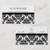 白黒ダマスク織 名刺 (正面/裏面)