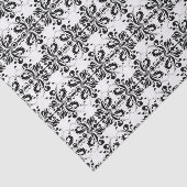 白黒ダマスク織 薄葉紙 (詳細)