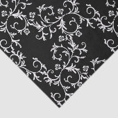 白黒ダマスク織 薄葉紙 (詳細)