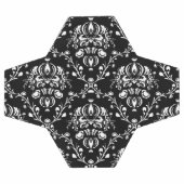 白黒ダマスク サッカーボール (フラット)