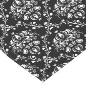 白黒ダマスク ショートテーブルランナー (コーナー)