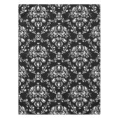 白黒ダマスク テーブルクロス (正面)