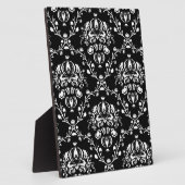 白黒ダマスク フォトプラーク (側面)