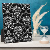 白黒ダマスク フォトプラーク (側面)