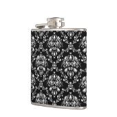 白黒ダマスク フラスク (左)