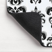 白黒ダマスク マウスパッド (コーナー)
