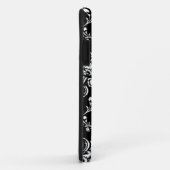 白黒ダマスク Case-Mate iPhoneケース (裏面/右)