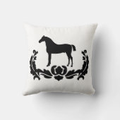 白黒ダマスコウマ クッション (裏面)