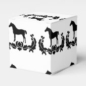 白黒ダマスコウマ フェイバーボックス (正面サイド)