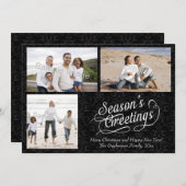 白黒ダマスコシーズンのご挨拶 シーズンカード (正面/裏面)