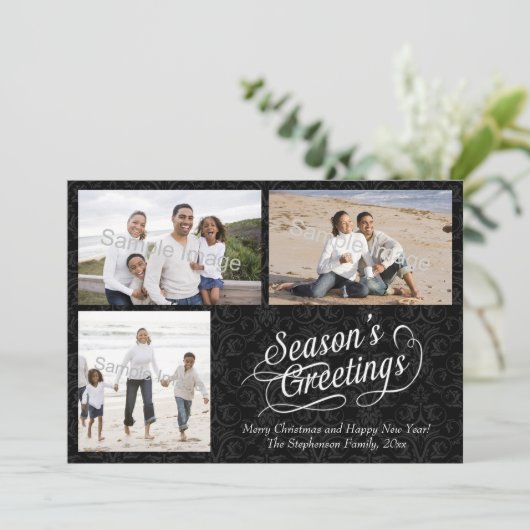 白黒ダマスコシーズンのご挨拶 シーズンカード (スタンド正面)