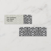 白黒ダマスレースブロケード スキニー名刺 (正面/裏面)