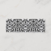 白黒ダマスレースブロケード スキニー名刺 (裏面)