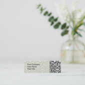 白黒ダマスレースブロケード スキニー名刺 (スタンド正面)