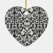 白黒ダマスレースブロケード セラミックオーナメント (裏面)