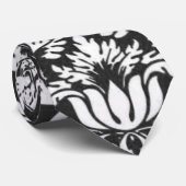 白黒ダマスレースブロケード ネクタイ (ロール)