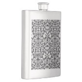 白黒ダマスレースブロケード フラスク (右)