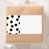 白黒ダルマチアのスポットパターン。 ラベル (インサイチュ)