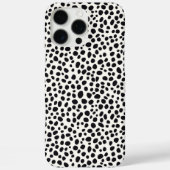 白黒ダルマチア犬の抽象芸術パターン Case-Mate iPhoneケース (裏面)