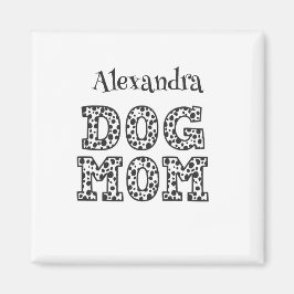 白黒ダルマチア犬の母 マグネット