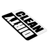 白黒ダーティ/クリーンなフレキシ食洗機マグネット マグネット (右側)