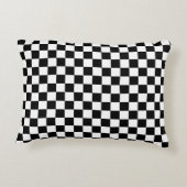 白黒チェスデジタルプリント アクセントクッション (裏面)