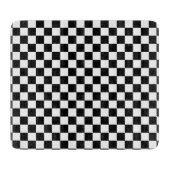 白黒チェスデジタルプリント カッティングボード (正面)