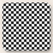 白黒チェスデジタルプリント コースター (正面)
