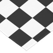 白黒チェスデジタルプリント ショートテーブルランナー (コーナー)