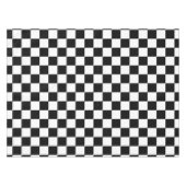 白黒チェスデジタルプリント テーブルクロス (正面(横))