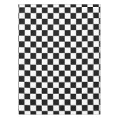 白黒チェスデジタルプリント テーブルクロス (正面)