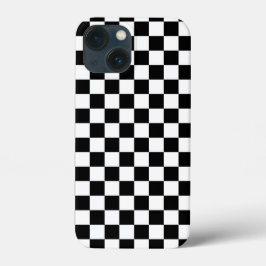 白黒チェスデジタルプリント iPhone 13 MINIケース