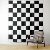 白黒チェス盤 タペストリー (インサイチュ)